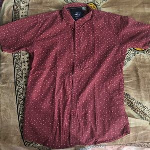 Maroon Casual Shirt