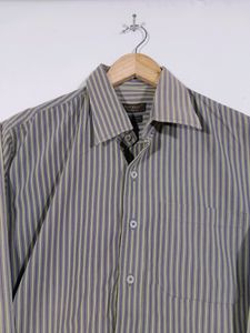 Koutons Green and Grey Strips  Shirts(men&#39;s)
