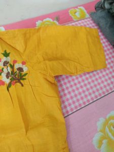 Mustard Yellow Handmade Patiala Suit