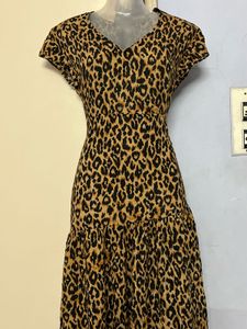 Pintrest Leopard Print Maxi Dress