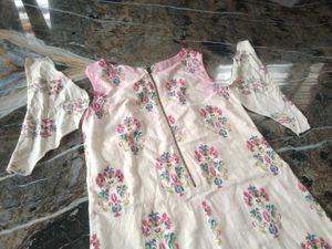 Vintage FloralSleeveless Dress(Sleeves Also Availb