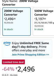 Ceptics 200 Watt Voltage Converter