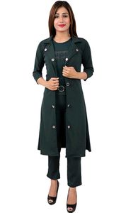 Bottle Green solid Women's Knee Length Jumpsuit