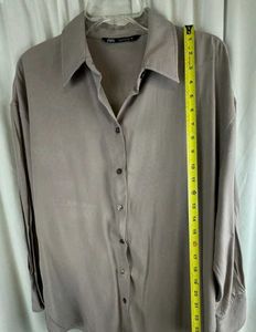 Zara Soft Oversized Shirt, Lavender,
