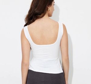 SAVANA Side Slit Sleeveless Top
