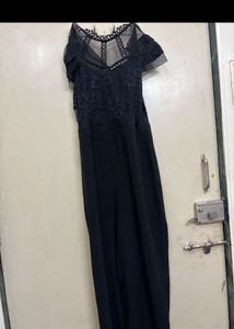 Only black full length jumpsuit