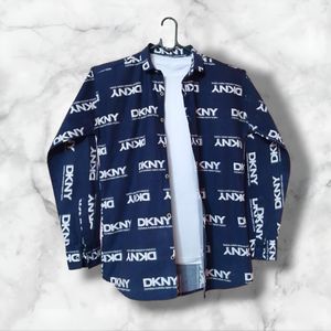 Navy Typography Shirt - Cool Style For Summer