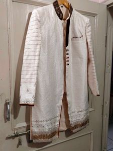 Cream Sherwani