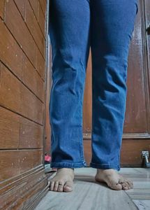 Vintage Wash Wide Leg Jeans