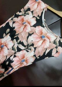 Multi Floral Prints Dress For 34 Bust