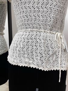 White Crochet Lace Top