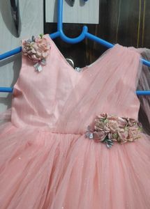 Party Wear Birthday Dress For 6-12 Months Old Girl
