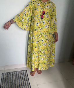 Floral Yellow Maxi Dress