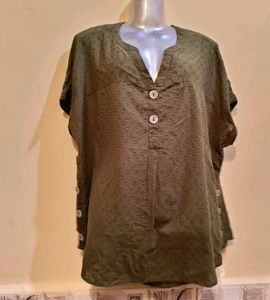 Size XL/XXL 🎁Buy 2 Get 1 Free🎁Olive Green Top
