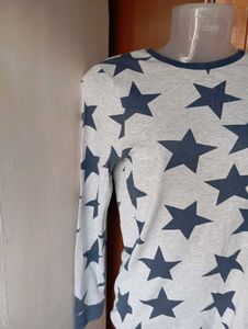 Star Pattern Long Sleeve Tee