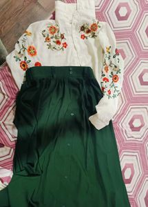 Women Beautiful Shirt With Skirt
