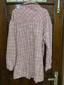 A Pinkish Peach Coloured Long Coat