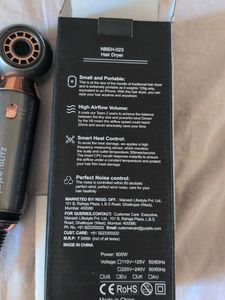 Purple Glitz Portable Hair Dryer New