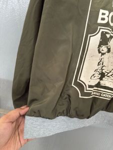 Olive Green Oversized Hooded Jacket