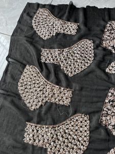 Elegant Black &amp; Gold Lehenga