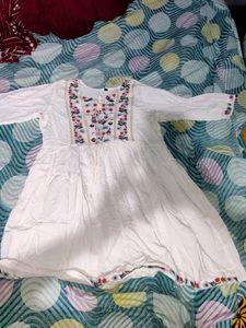White Embroidered Dress