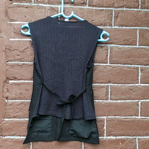 Black Vest Top.
