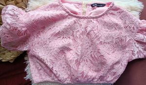 New Pink Lace Top