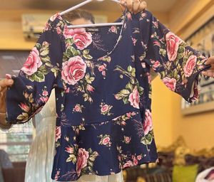 Floral Peplum Top