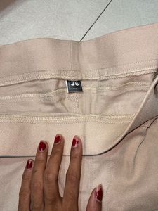 Comfortable Beige Casual Pants