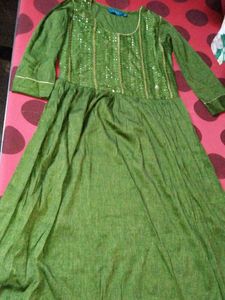 Green Ethnic Gown