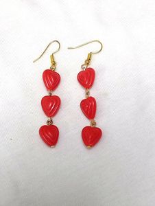 Red ♥️ Beautiful Bracelet And Earrings