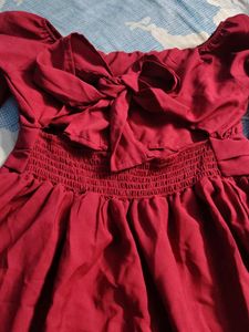 Mini Flared Bow Dress