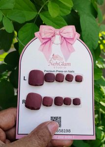 NehGlam Premium Press-On Toe Nails