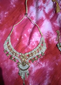 Gold and Rhinestone Necklace