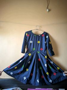 Women Traditional Embroidery Short Dress