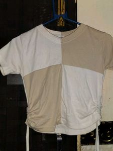 Color Block Drawstring Tee