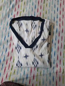 Printed White kurti