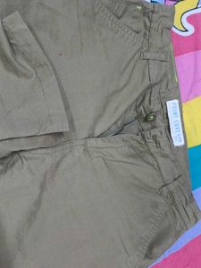 Olive Green Casual Pants