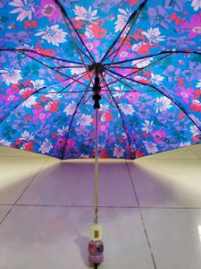 New Unused Printed Two Fold Automatic Umbrella