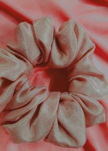 Rose Pink Colour Scrunchie