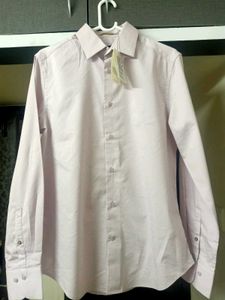 New MENS Rare Rabbit Satin Stretch Plain Shirt