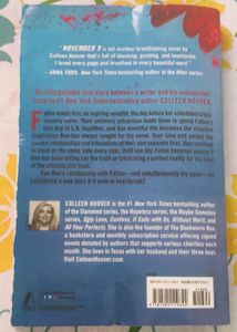 Colleen Hoover - November 9 novel