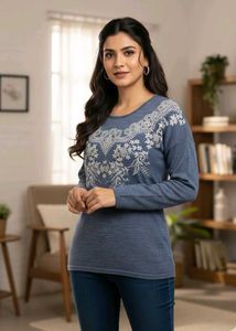 Imported Elegant Embroidered Top