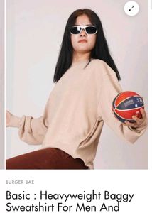 BURGER BAE Oversized Sweatshirt