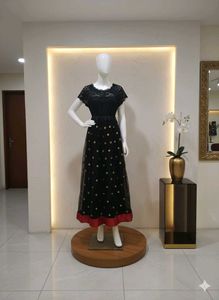 Elegant Black Lace Dress size S