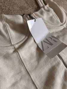 Zara Cream Denim Corset Top