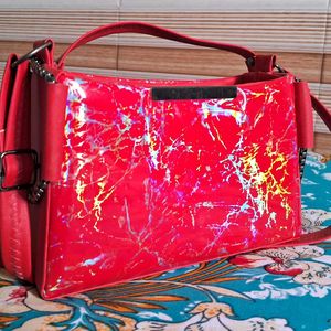 Leather Gloss Sling Bag