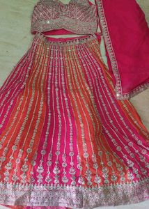 NEW Heavy Lehanga Choli with sleeves