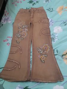 Embellished Flare Jeans