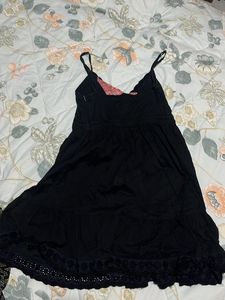 Black Custom Dress Knee Length